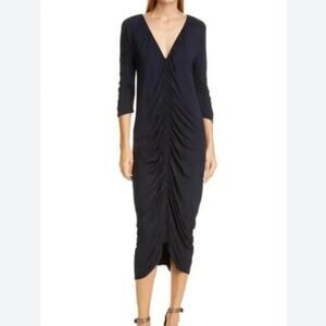 ZERO + Maria Cornejo Kiara Ruched Slinky Dress